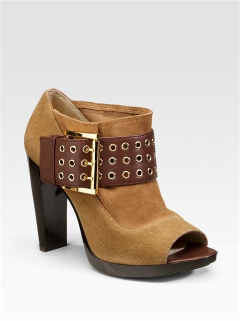 michael kors tan ankle boots|Michael Kors outlet kara bootie.